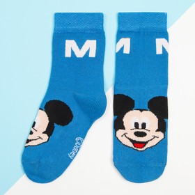 Носки для мальчика «Микки Маус», DISNEY, 16-18 см, цвет синий