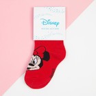 Носки для девочки «Минни Маус», DISNEY, 14-16 см, красные 9200183
