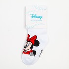 Носки для девочки «Минни Маус», DISNEY, 14-16 см, белые 9200187 - фото 16925877