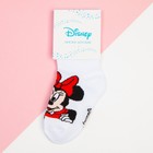 Носки для девочки «Минни Маус», DISNEY, 16-18 см, белые 9200188 - фото 16856258