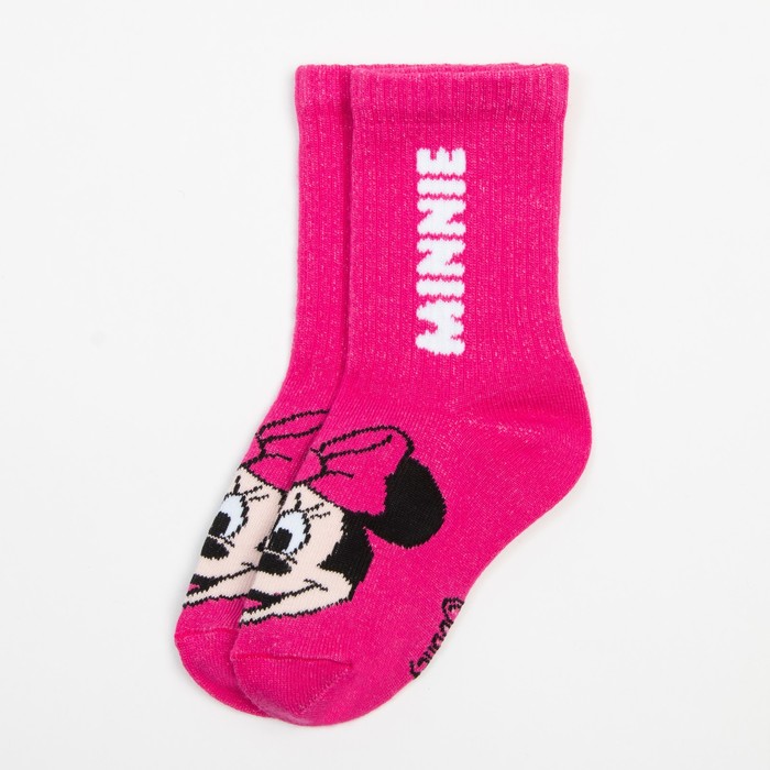 Носки для девочки "Minnie", DISNEY, 12-14 см, цвет розовый - фото 1907562711