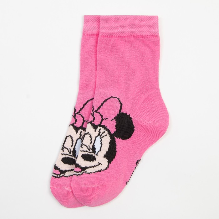 Носки для девочки «Минни Маус", DISNEY, 12-14 см, цвет розовый - фото 1907562731