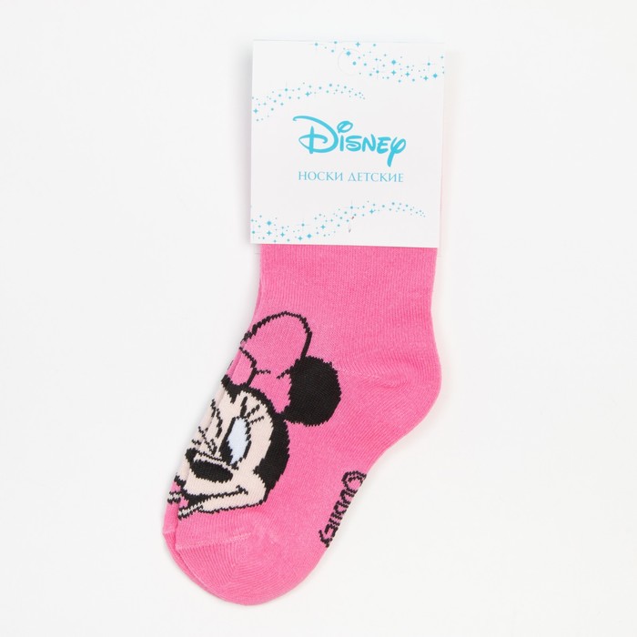 Носки для девочки «Минни Маус", DISNEY, 12-14 см, цвет розовый - фото 1926538283