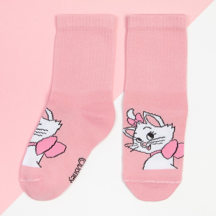 Носки для девочки «Мари&quot;, Коты Аристократы, DISNEY, 16-18 см, цвет розовый