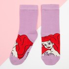 Носки для девочки «Русалочка Ариэль", Принцессы, DISNEY, 14-16 см, цвет фиолетовый - фото 319125190