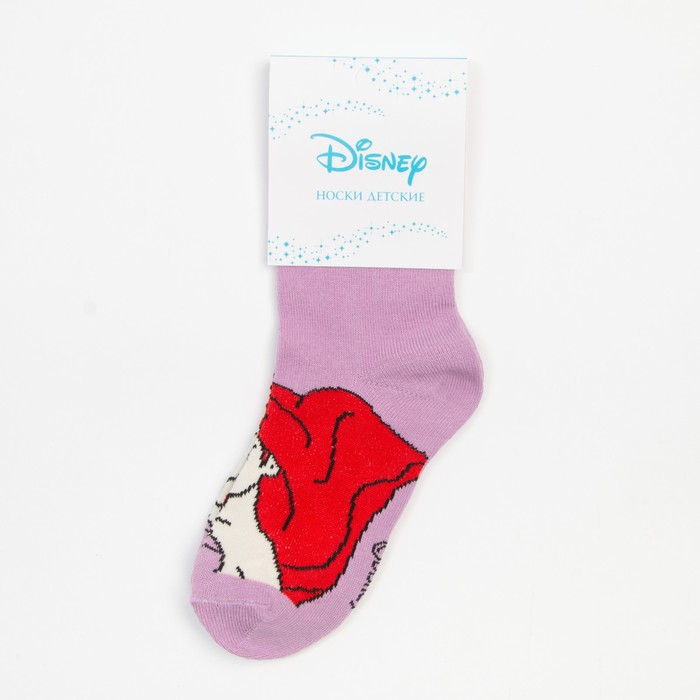 Носки для девочки «Русалочка Ариэль", Принцессы, DISNEY, 14-16 см, цвет фиолетовый - фото 1907562762