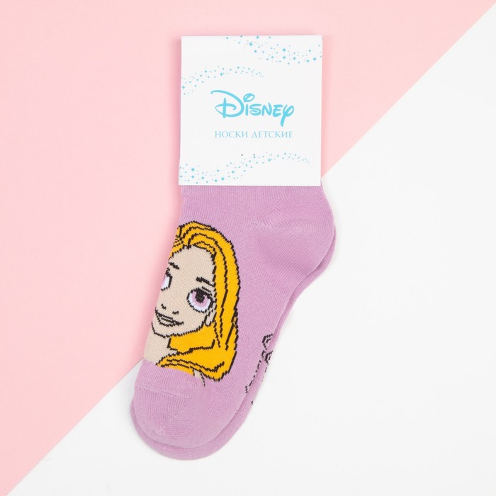 Носки для девочки «Рапунцель", Принцессы, DISNEY, 14-16 см, цвет фиолетовый - фото 1907562775