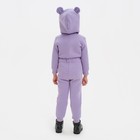 Комбинезон для девочки с начёсом KAFTAN "Basic line", размер 30 (98-104), цвет лиловый - Фото 5