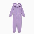 Комбинезон для девочки с начёсом KAFTAN "Basic line", размер 30 (98-104), цвет лиловый - Фото 6