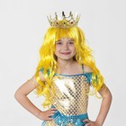 Карнавальный набор «Принцесса золотая», парик, корона - фото 3989176