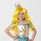 Карнавальный набор «Принцесса золотая», парик, корона - Фото 2