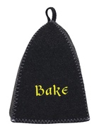 Шапка для бани с вышивкой "Bake" серая - фото 809705608