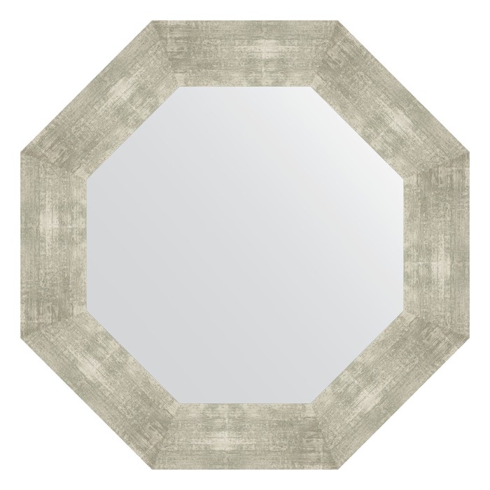 Зеркало в багетной раме, алюминий 90 мм, 61x61 см - Фото 1