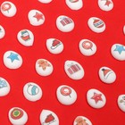 Сахарные мини-медальоны рождество, 65г - фото 10069537
