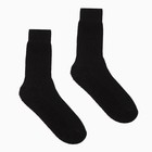 Носки мужские с махровым следом, цвет чёрный, размер 31 - Фото 1