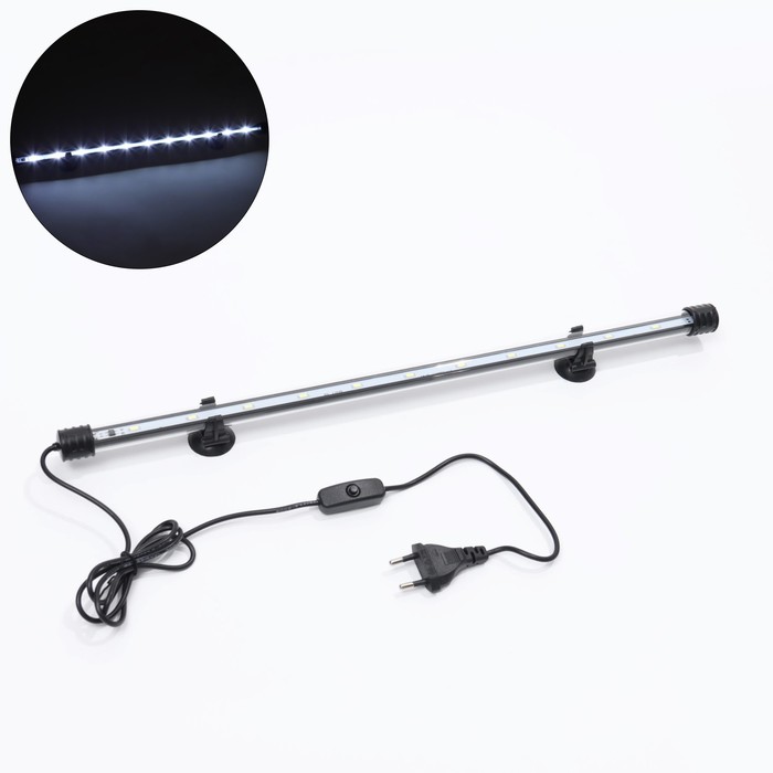 Светильник подводный с переключателем, JINGYE, 46 см, 5 Вт, белый - Фото 1