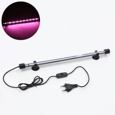 Светильник подводный с переключателем, JINGYE, 36 см, 4 Вт, розовый