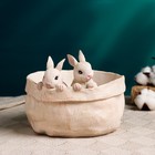 Кашпо «Зайчишки в мешочке», 18×18×16 см, 900 мл 7875886