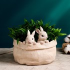 Кашпо «Зайчишки в мешочке», 18×18×16 см, 900 мл 7875886