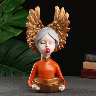 Подставка для мелочей TAKE IT EASY «Девочка с крыльями», 14×13×30 см