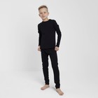 Термобелье для мальчика (лонгслив, легинсы) цвет чёрный, рост 116 - фото 291940898