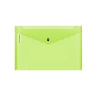 Папка-конверт на кнопке А4, 180 мкм, ErichKrause Glossy Neon, полупрозрачная, до 120 листов, МИКС 9338939