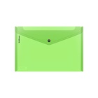 Папка-конверт на кнопке А4, 180 мкм, ErichKrause Glossy Neon, полупрозрачная, до 120 листов, МИКС 9338939