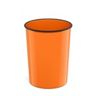 Корзина для бумаг и мусора 13,5 литров ErichKrause Neon Solid, пластиковая, литая, оранжевая - фото 10070116