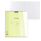 Тетрадь 24 листа в клетку ErichKrause CoverPrо Neon «Классика», пластиковая обложка, жёлтая 9338958