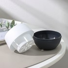 Горшок для цветов с поддоном «Япония», 125 мл, d=8 см, h=6.5 см, пластиковый, белый-графитовый - Фото 3