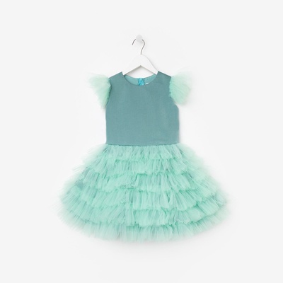 Платье нарядное для девочки KAFTAN, с крылышками, рост 86-92, светло-зелёное