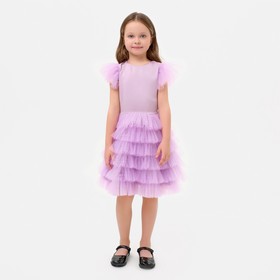 Платье для девочки с крылышками KAFTAN, размер 28 (86-92), цвет лиловый