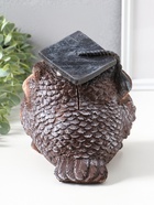 Копилка для денег «Сова учёная», полистоун, коричневая, 18×17×19 см - Фото 6