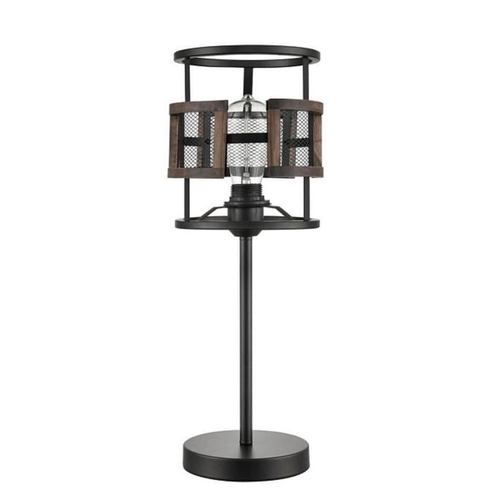 Настольная лампа Legion, 1x60Вт E27  , цвет чёрный - Фото 1