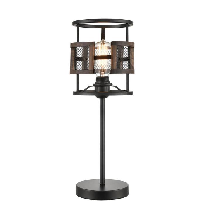 Настольная лампа Legion, 1x60Вт E27  , цвет чёрный - фото 1884024086