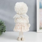 Кукла интерьерная "Девочка в кружевной юбочке с сердцем" 18х13х39 см - фото 23939624