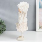 Кукла интерьерная "Девочка в кружевной юбочке с сердцем" 18х13х39 см - фото 23939625