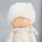 Кукла интерьерная "Девочка в кружевной юбочке с сердцем" 18х13х39 см - фото 23939626