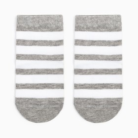 Носки детские, цвет серый меланж, размер 8