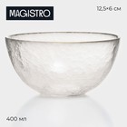 Салатник стеклянный Magistro «Алькор», 400 мл, 12,5×6 см - фото 4796781
