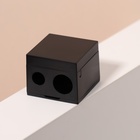 Точилка косметическая, с крышкой, двойная, цвет чёрный - Фото 5