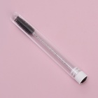 Щёточка для бровей и ресниц, 10.8 см, в футляре, цвет чёрный/прозрачный - Фото 4