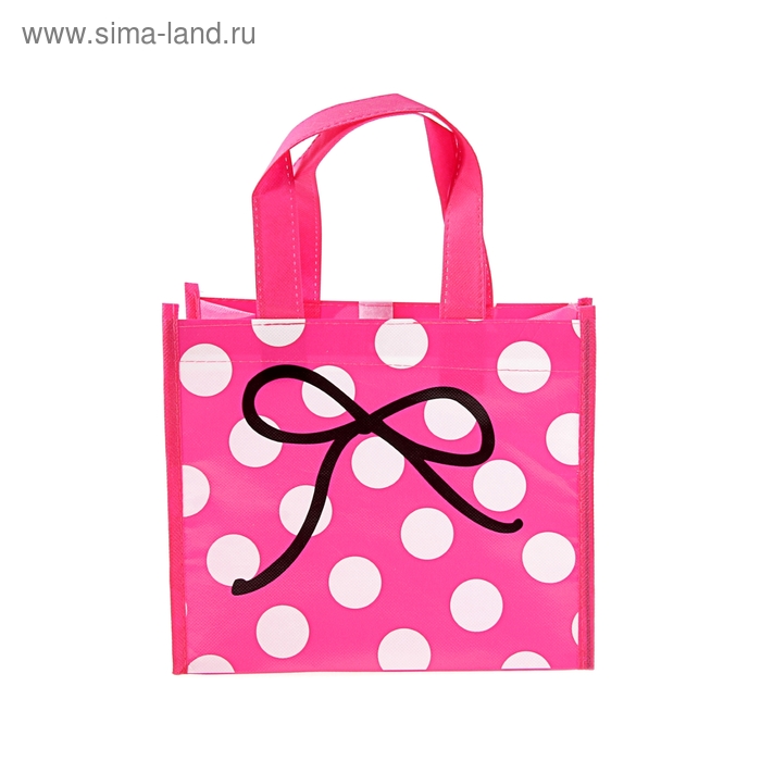 Сумка хозяйственная "Бант", цвет малиновый - Фото 1