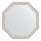 Зеркало в багетной раме, мозаика хром 46 мм, 53x53 см - Фото 1
