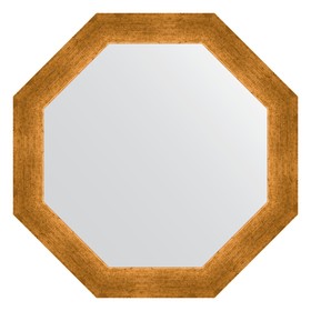 Зеркало в багетной раме, травленое золото 59 мм, 55x55 см