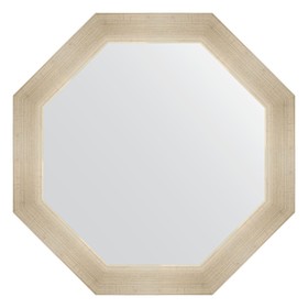 Зеркало в багетной раме, травленое серебро 59 мм, 55x55 см