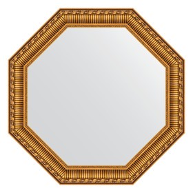 Зеркало в багетной раме, золотой акведук 61 мм, 55x55 см