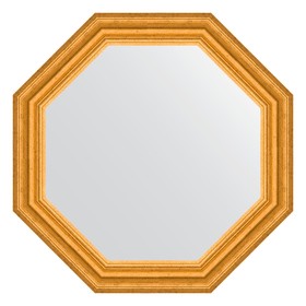 Зеркало в багетной раме, состаренное золото 67 мм, 57x57 см