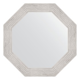 Зеркало в багетной раме, серебряный дождь 70 мм, 57x57 см