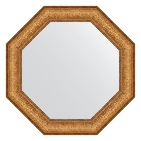 Зеркало в багетной раме, медный эльдорадо 73 мм, 58x58 см